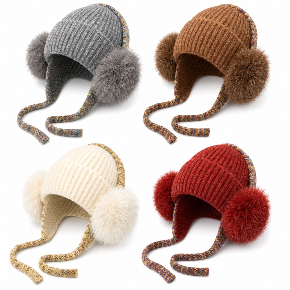 Beanie Cuffed Knit - Berretto Invernale Quotidiano con Paraorecchie in