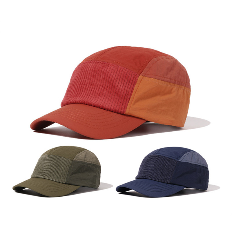 Corduroy Cap 5 Panel - Cappellino da Baseball a 5 Pannelli
