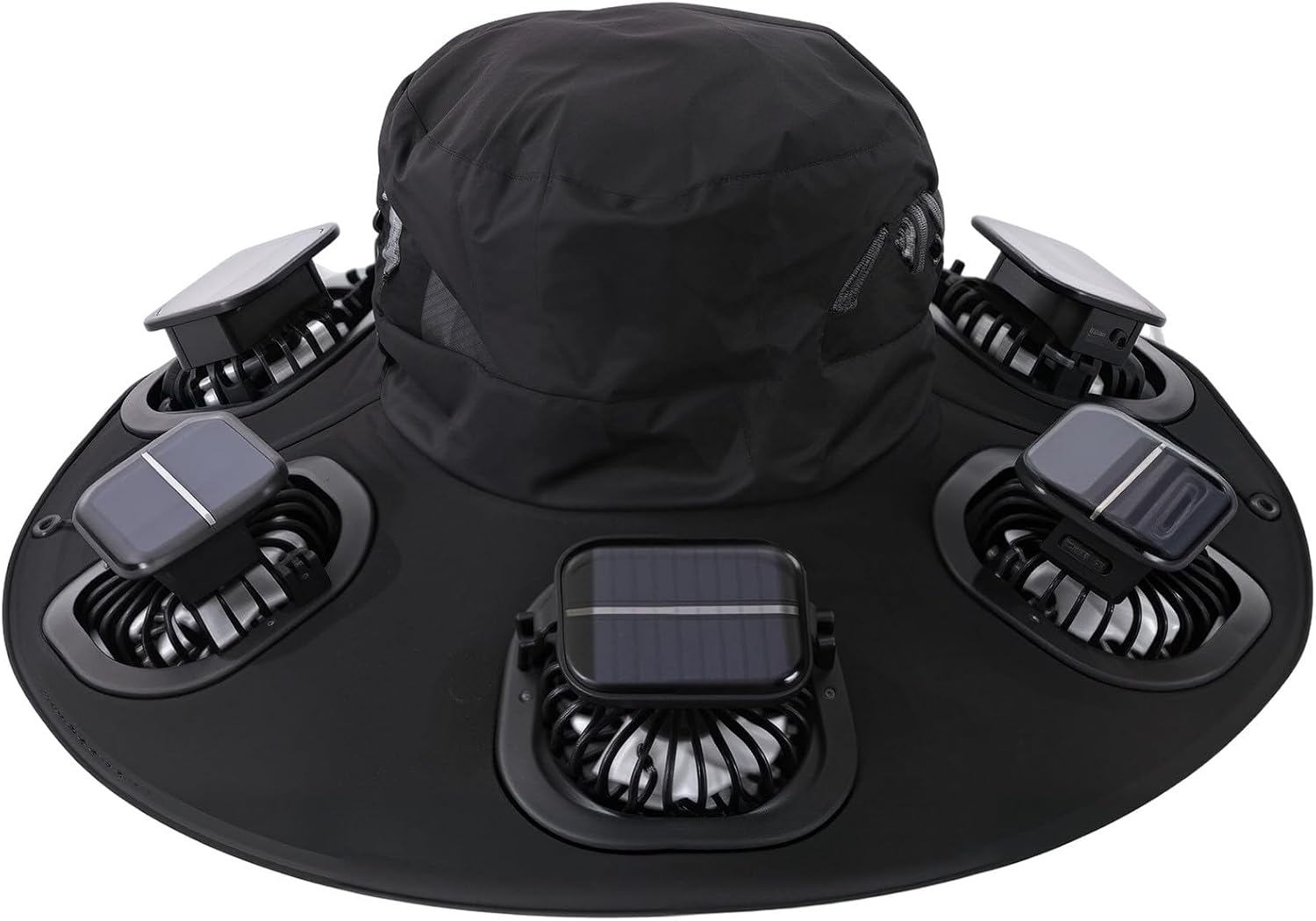 Visor Sun Hat - Cappello con 6 ventole solari, traspirante,