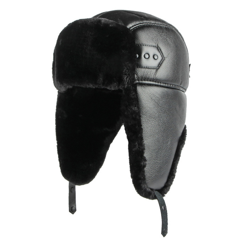 Winter Trapper Hat - HT4002 nuovo cappello russo in pelle