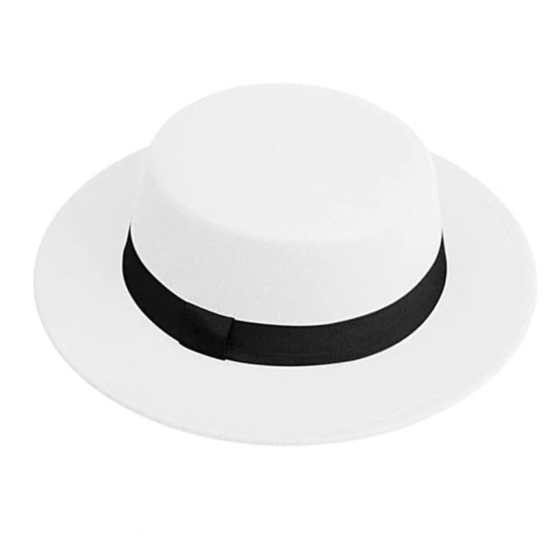 Fedora Hat Wool - Cappello Fedora bianco da donna per
