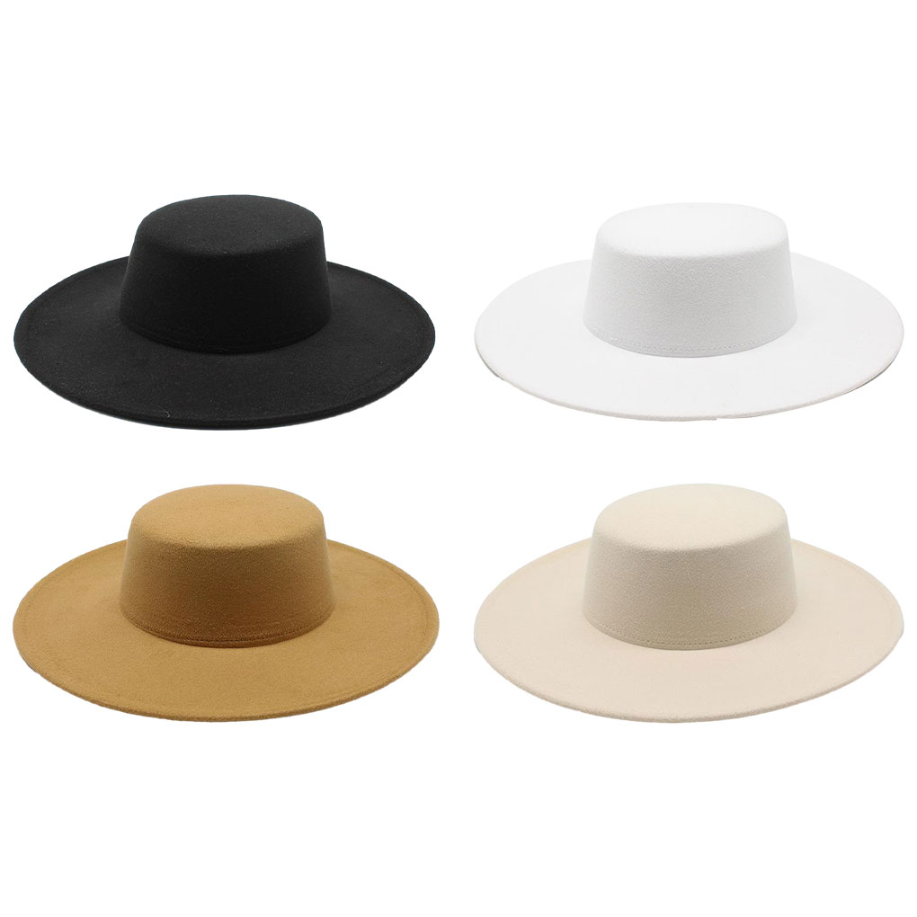 Fedora Hat Wool - Fedora da donna francese Fedora con