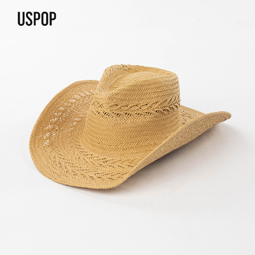 Cowboy Hat Straw - USPOP Cappello da Cowboy Estivo da