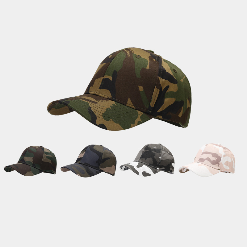 Dad Hat Cotton - Cappello da Baseball Mimetico Woodland Regolabile