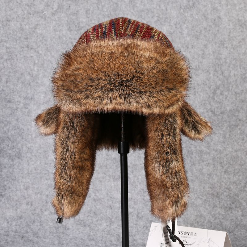 Winter Trapper Hat - B-8433 uomo Bomber cappello Rex coniglio