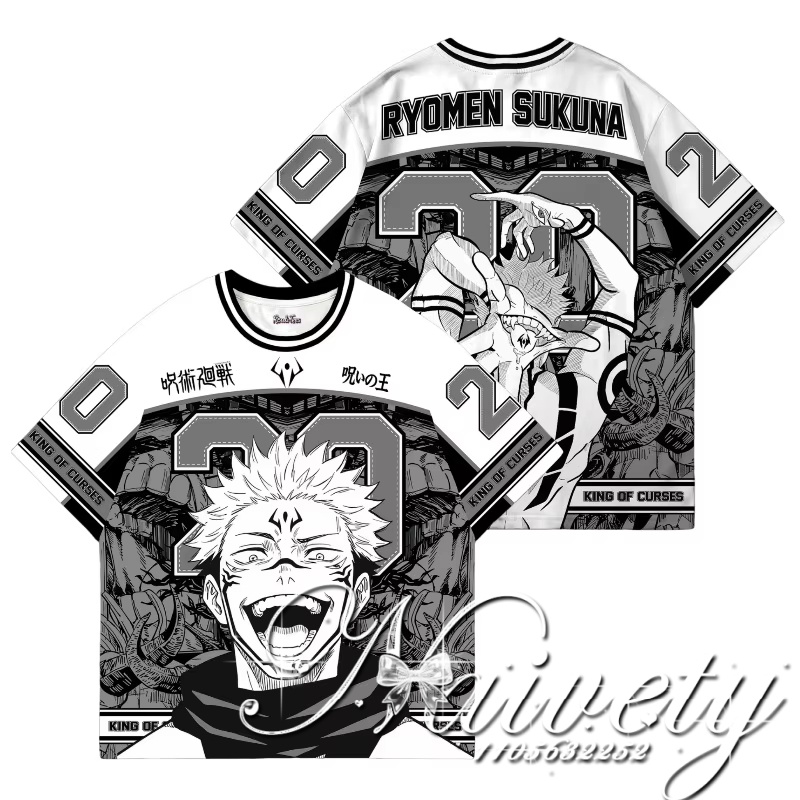 Baseball Cap Structured - Maglia da Baseball Oversize Unisex Anime
