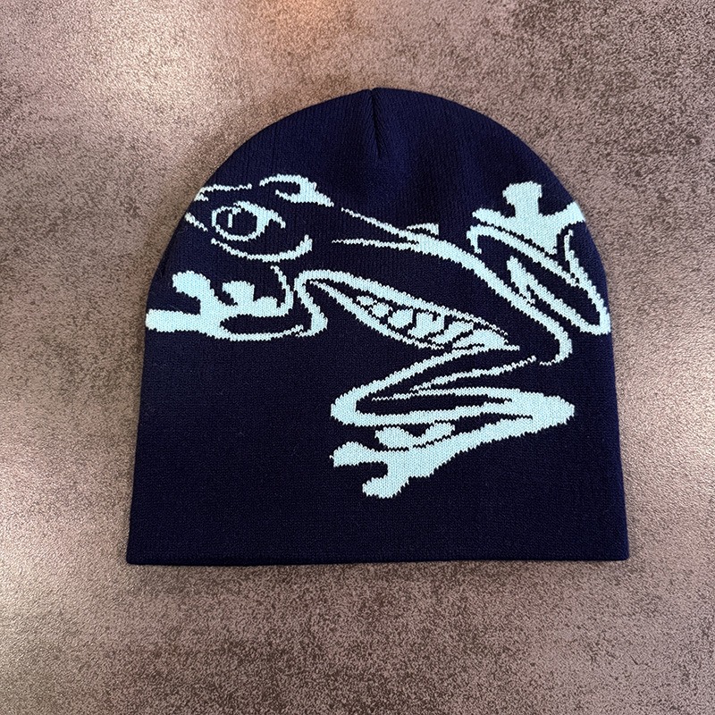 Berretto con stampa rana ad al - Beanie Cuffed Knit recensione e prezzo