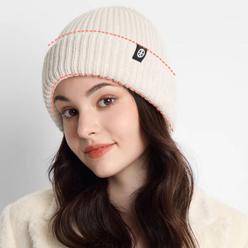 Berretto in Maglia Solida per  - Beanie Cuffed Knit recensione e prezzo