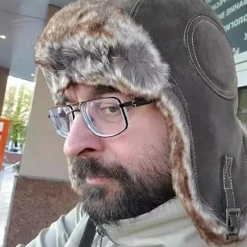 Berretto da neve in pelle con  - Trapper Hat Ear Flap recensione e prezzo