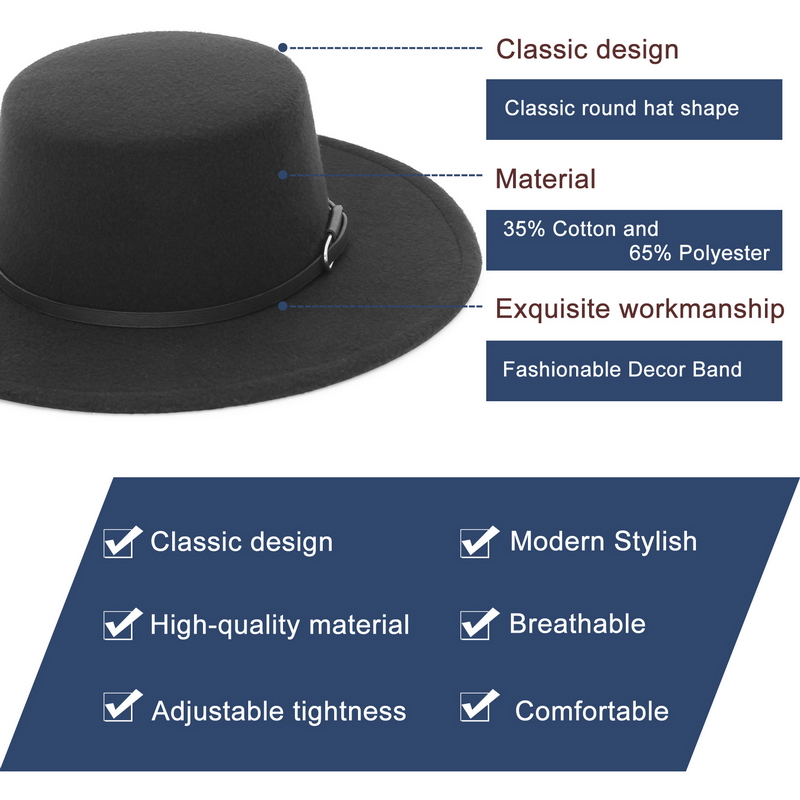 Elegante cappello Fedora a tes - Fedora Hat Wool recensione e prezzo