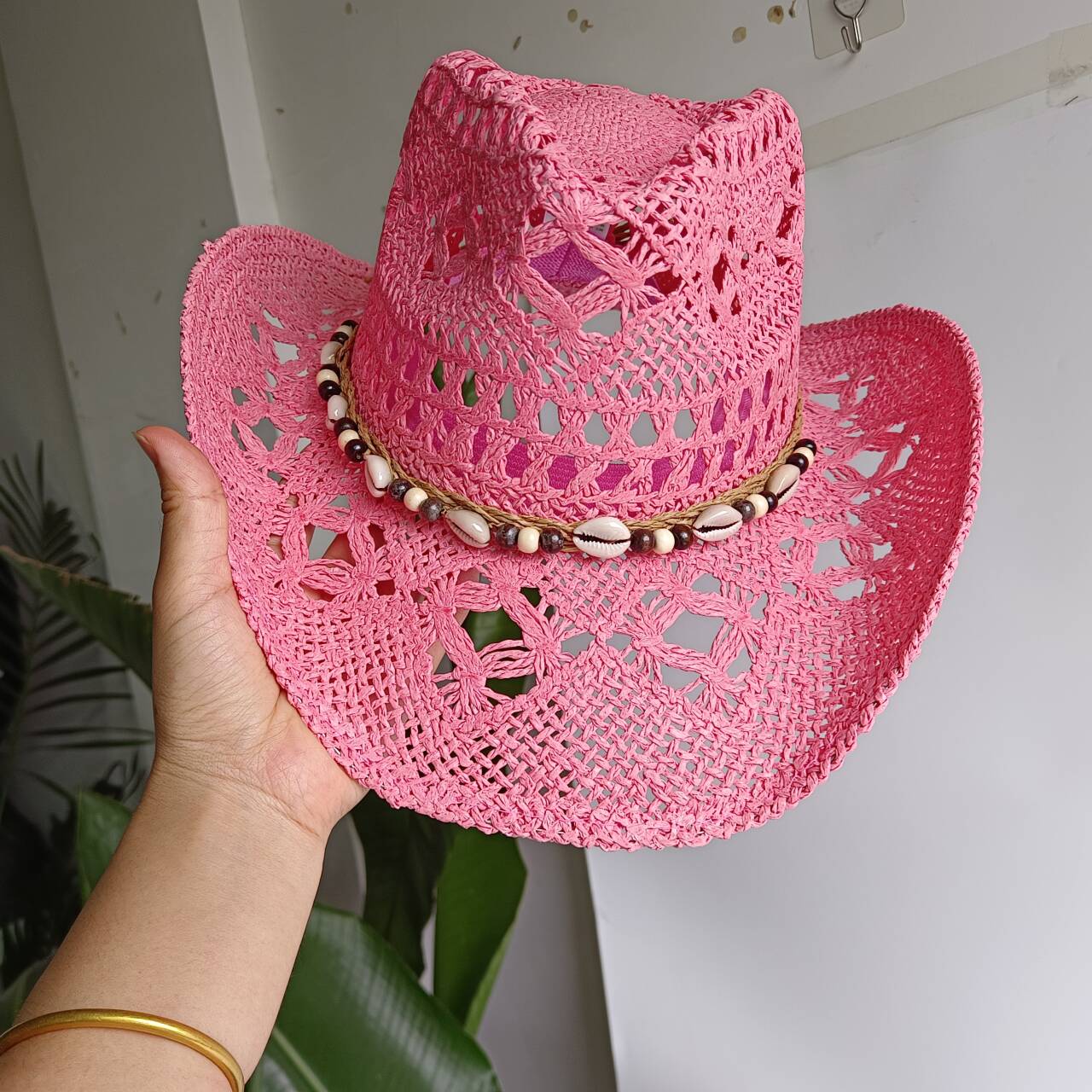 Cappello da cowboy rosa in pag - Cowboy Hat Straw recensione e prezzo